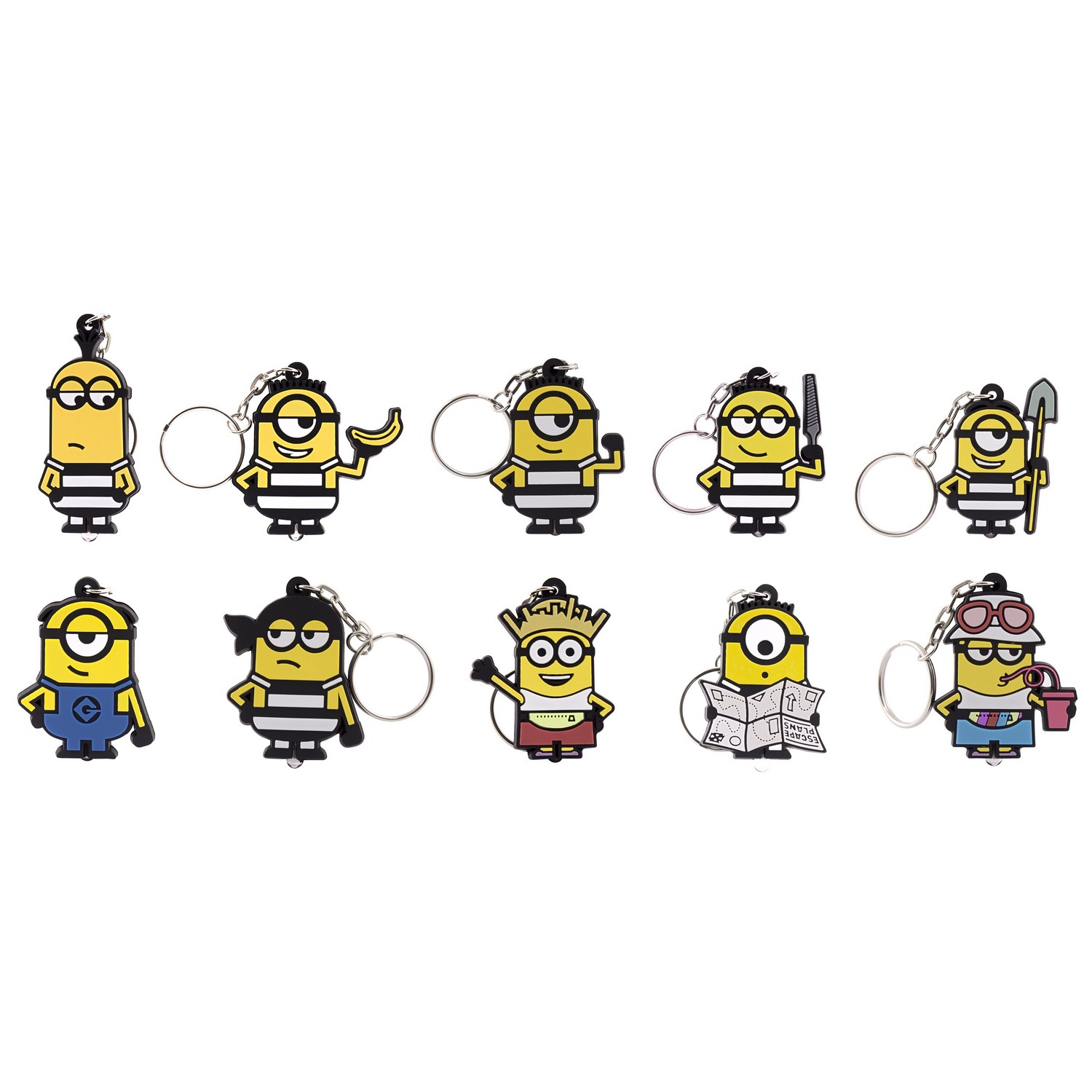 Брелок-фонарик Minions DM3 силиконовый в ассортименте - фото 1