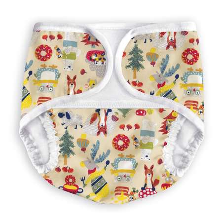 Трусики MULTI-DIAPERS Лайт Лисы С 7-18кг 1шт