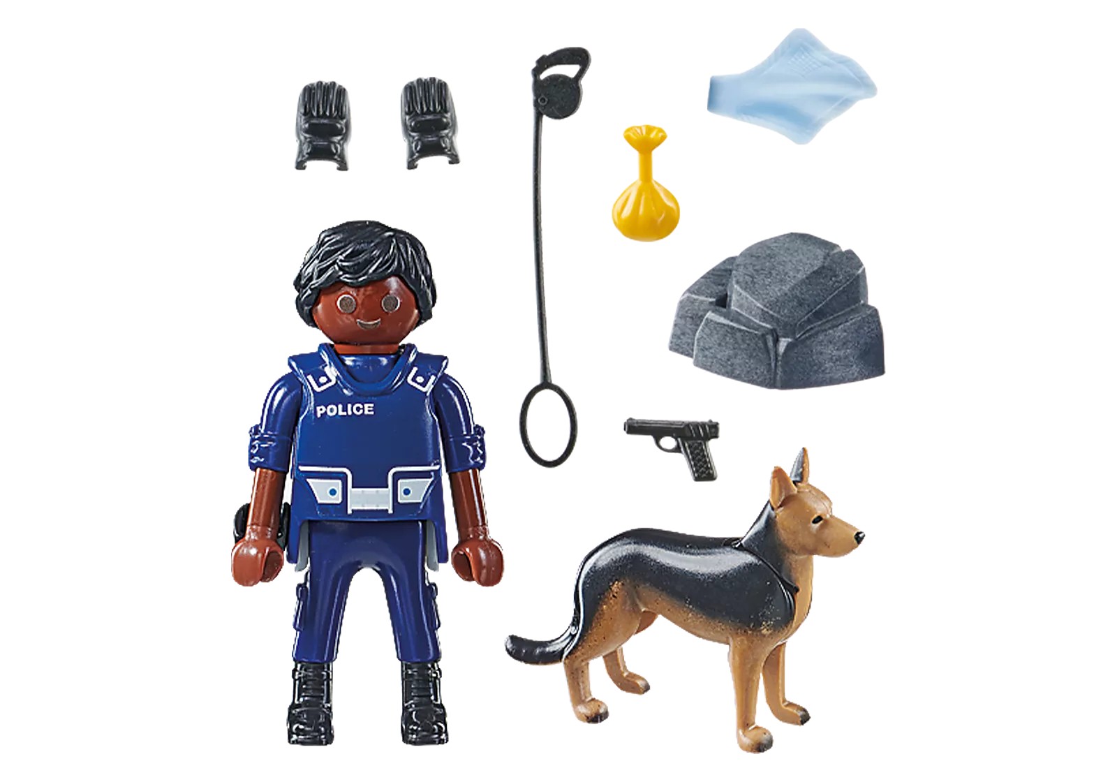 Конструктор Playmobil Policeman with Dog Полицейский с собакой - фото 2