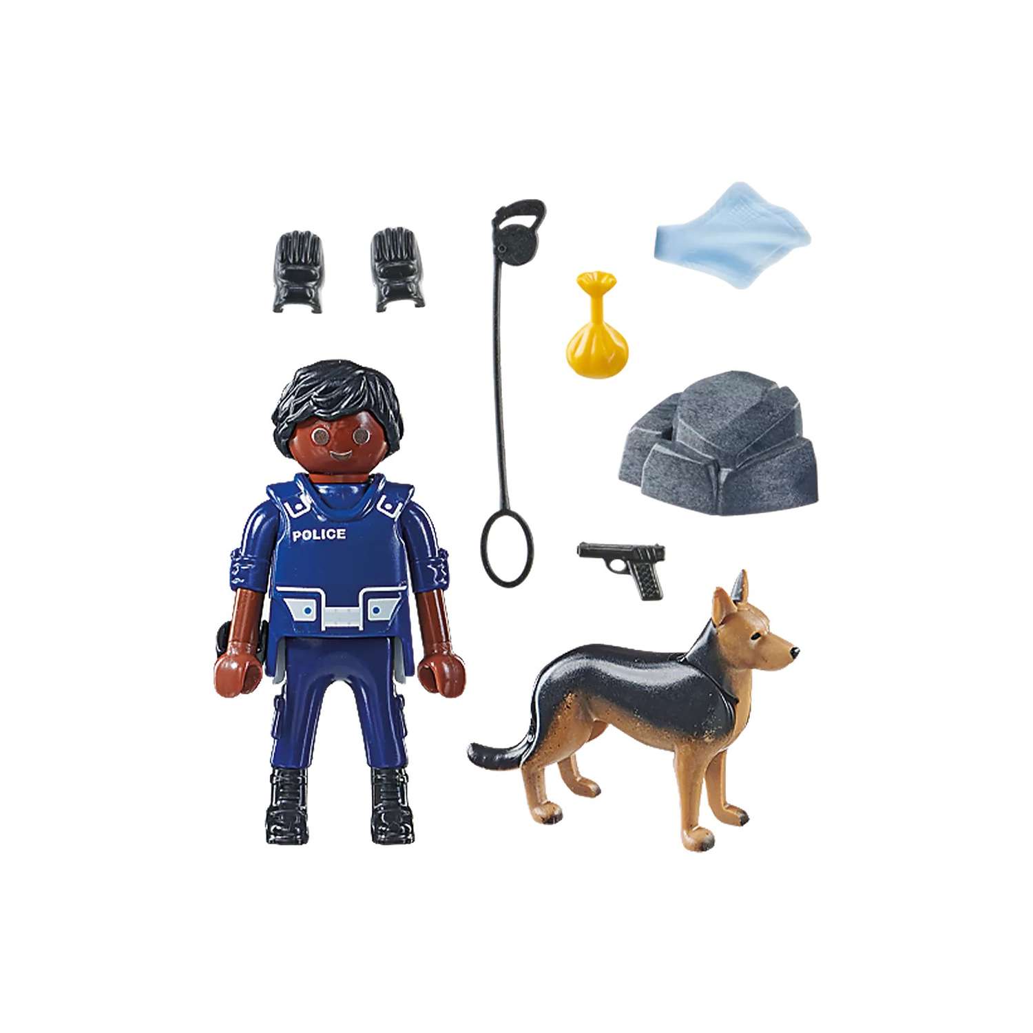 Конструктор PLAYMOBIL Policeman with Dog Полицейский с собакой - фото 2