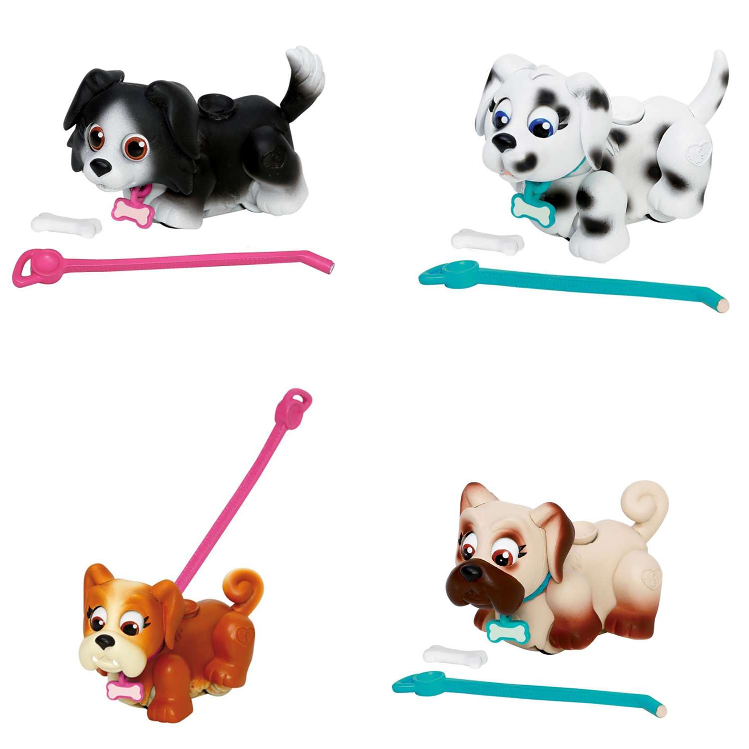 Фигурка собачки Spin Master Pet Parade с косточкой и поводком в ассортименте - фото 1