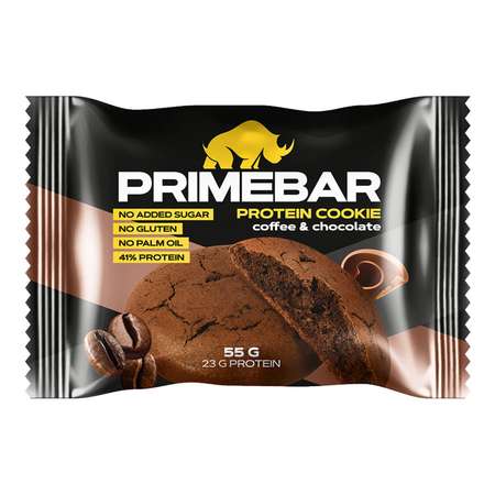 Печенье протеиновое Primebar кофе-шоколад 55г