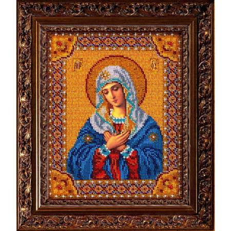 Набор для вышивания Радуга бисера иконы бисером В153 Умиление Богородица 20x25см