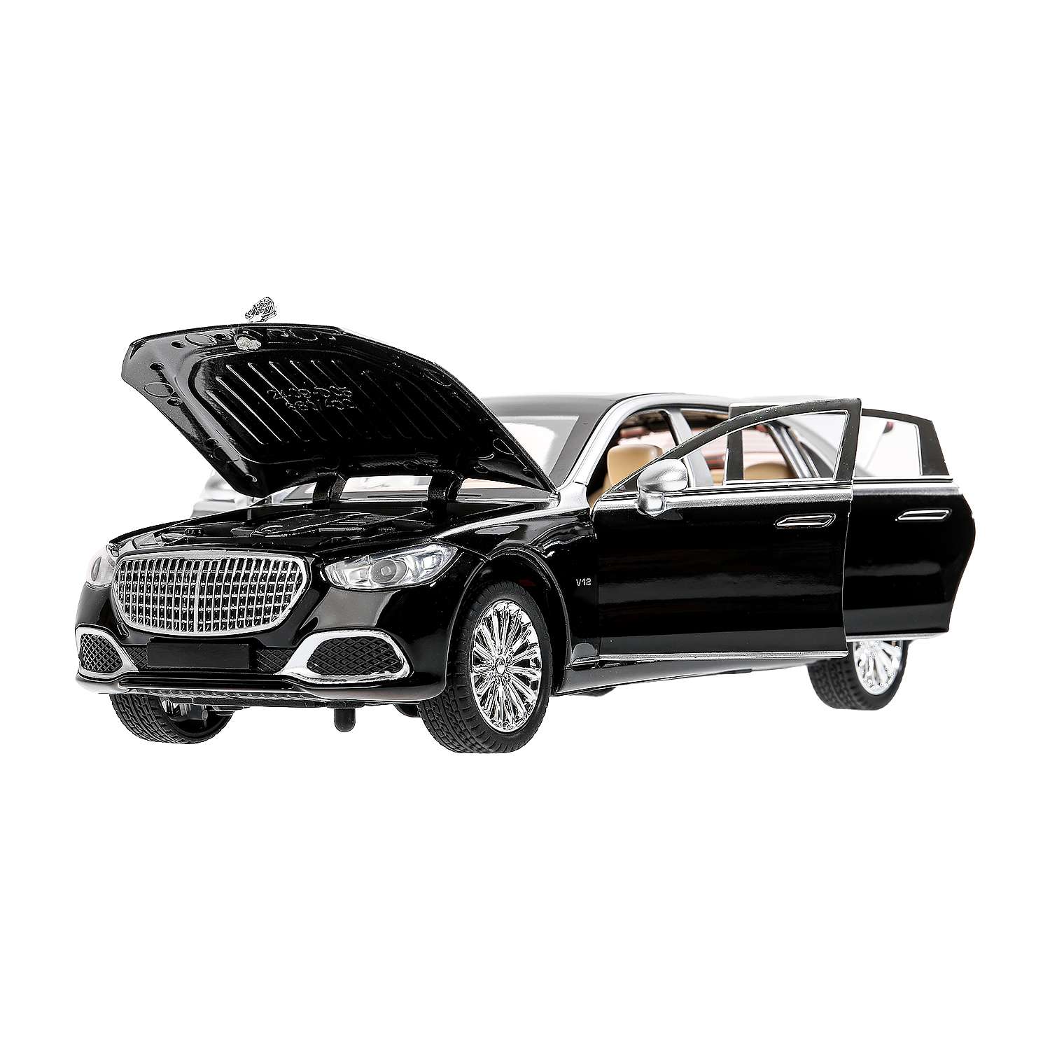 Автомобиль Huada Toys Mercedes Benz 1:24 черный 384070 - фото 5