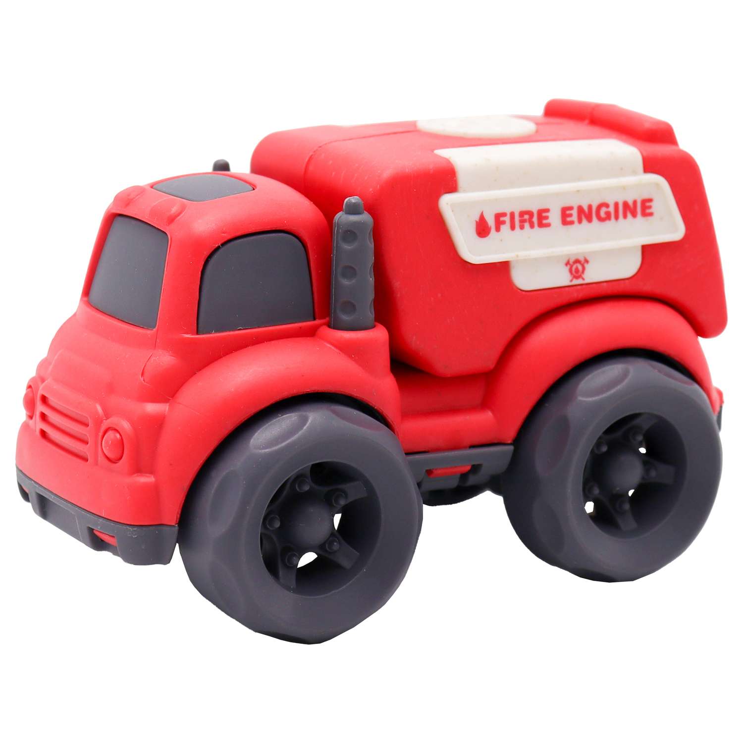 Игрушка Funky Toys Эко-машинка пожарная Красная 10 см FT0278076 - фото 1