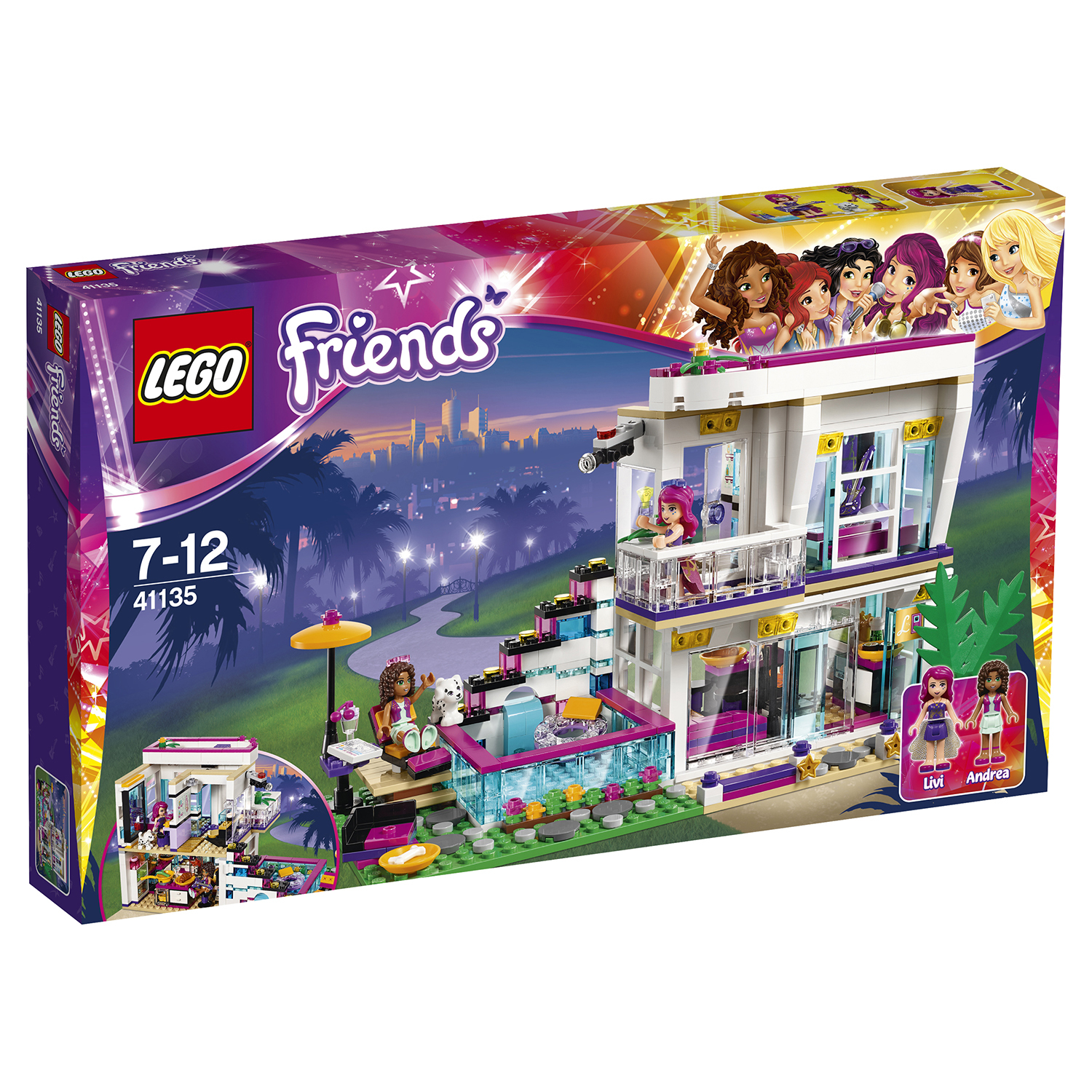 Конструктор LEGO Friends Поп-звезда: дом Ливи (41135) купить по цене 3999 ₽  в интернет-магазине Детский мир