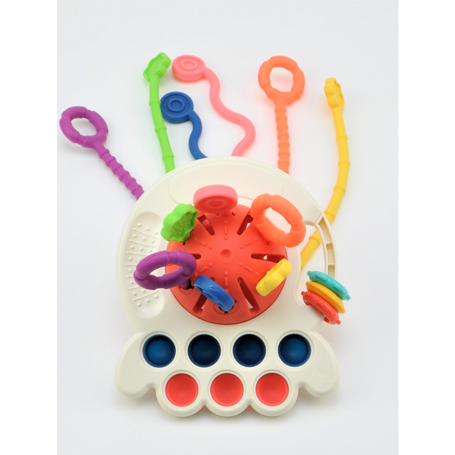 Развивающая игрушка GRACE HOUSE сенсорная погремушка тянучка для малышей - фото 9