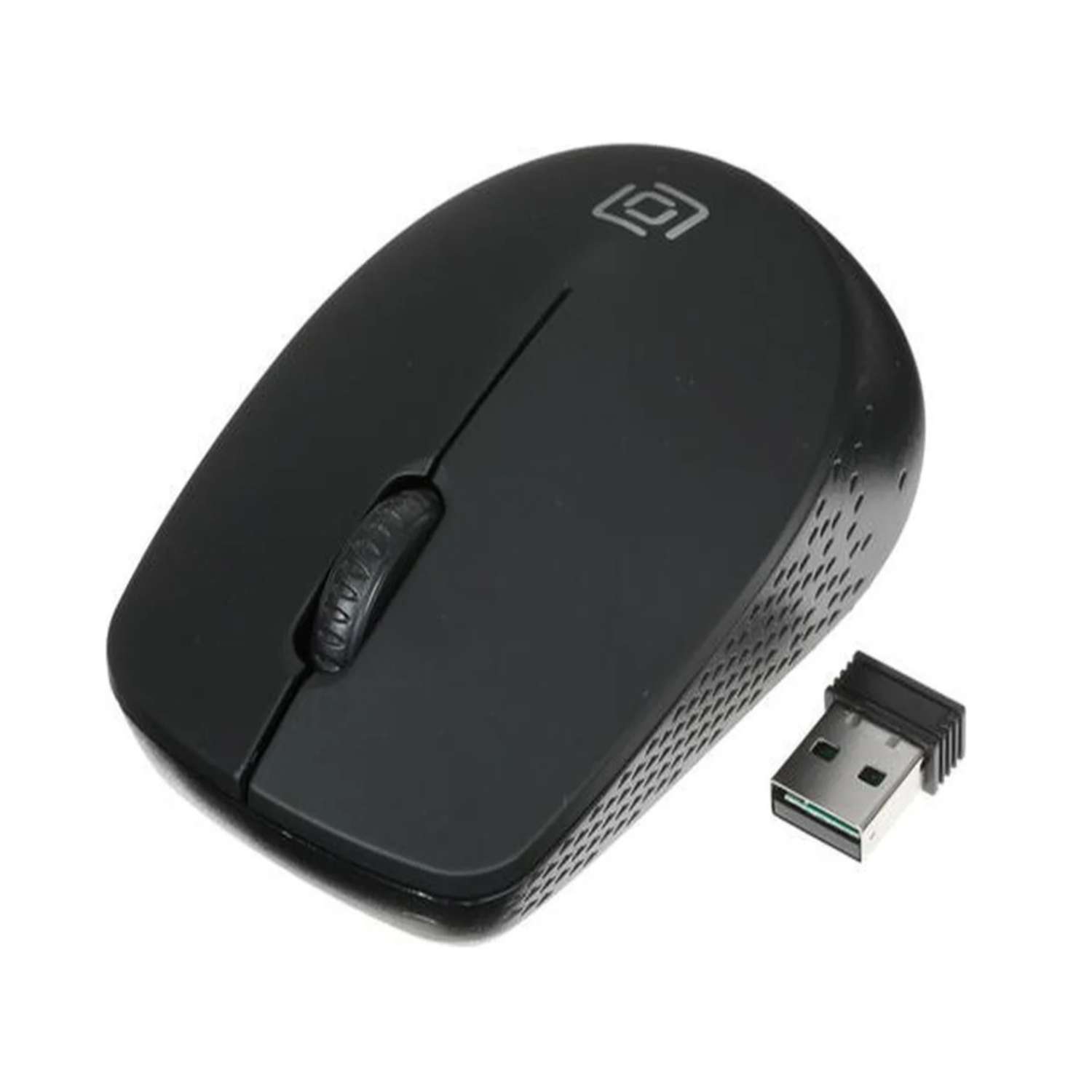 Мышь компьютерная OKLICK 486MW черная (1000dpi) беспроводная USB (2but) - фото 1