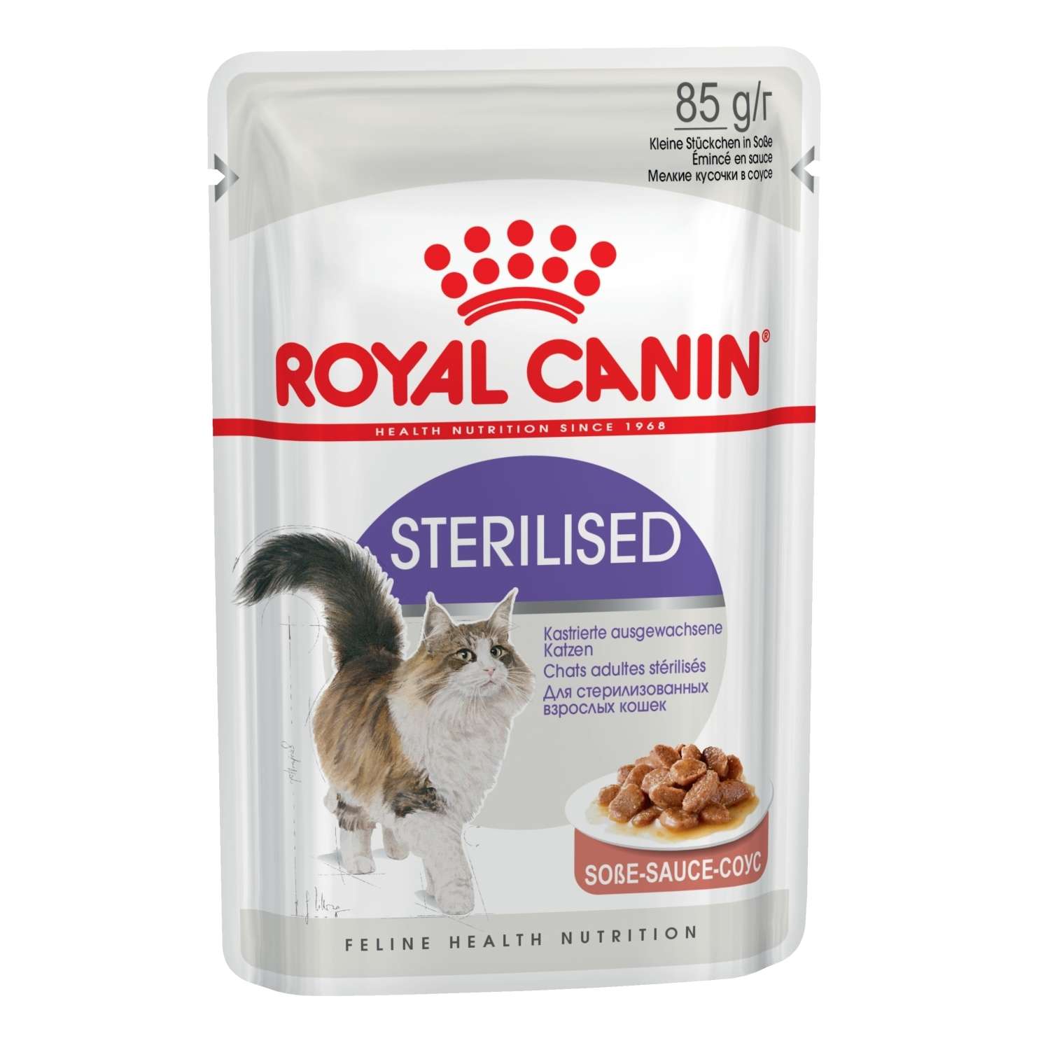 Корм влажный для кошек ROYAL CANIN Sterilised 85г соус стерилизованных пауч - фото 2