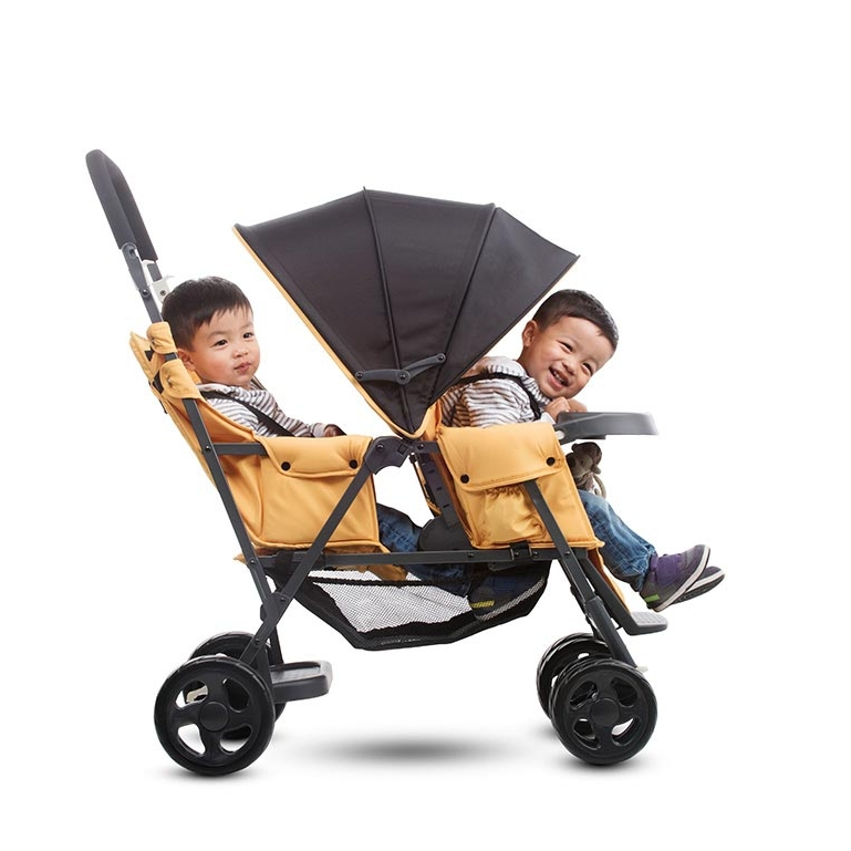 Прогулочная коляска JOOVY Caboose Graphite Желтая - фото 5