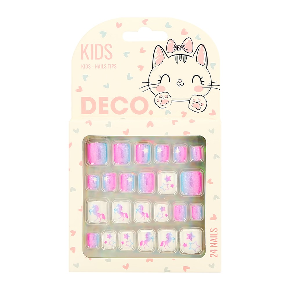 Набор накладных ногтей DECO. kids самоклеящиеся mystery 24 шт - фото 3