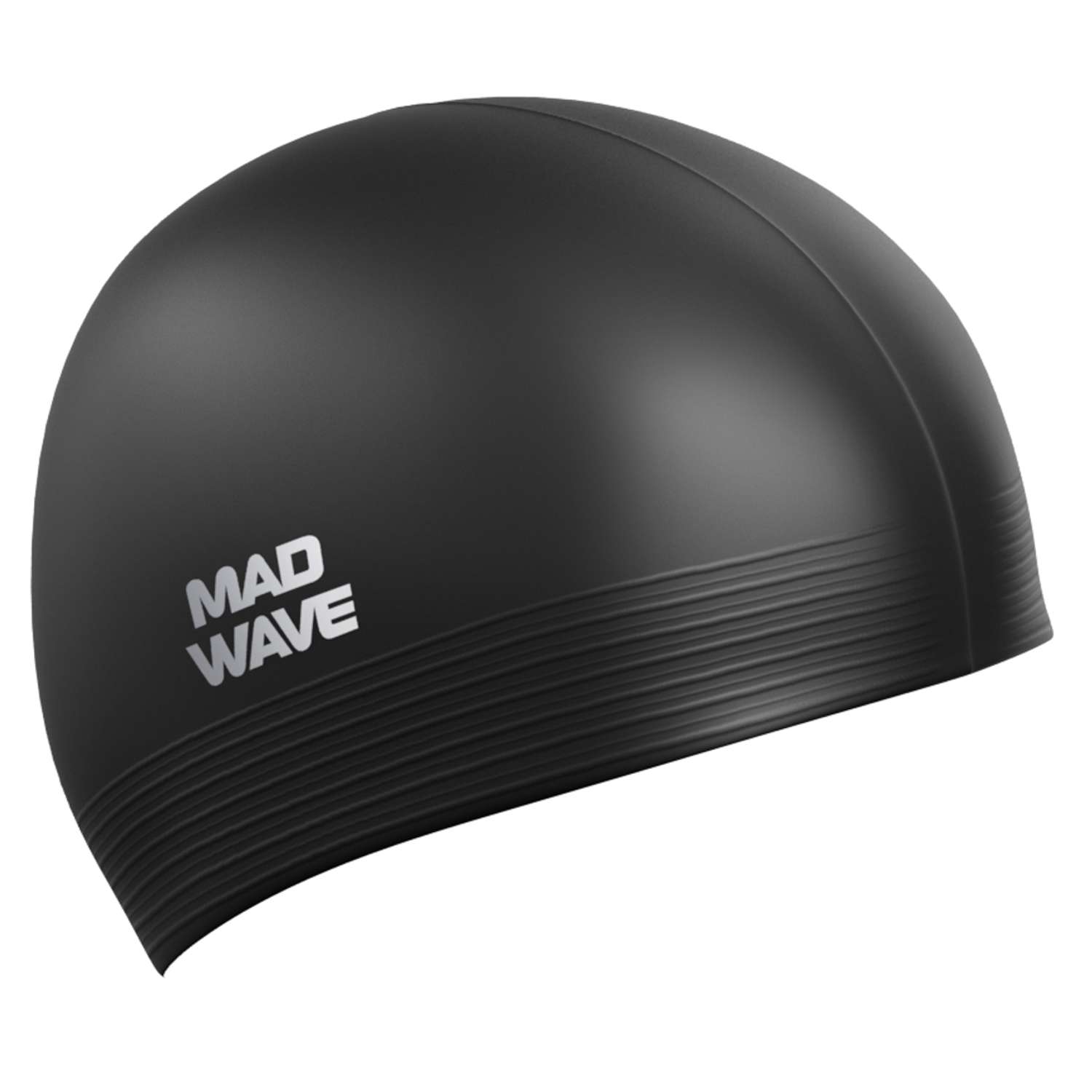 Шапочка для плавания латексная Mad Wave Solid Soft M0565 02 0 01W черная - фото 1