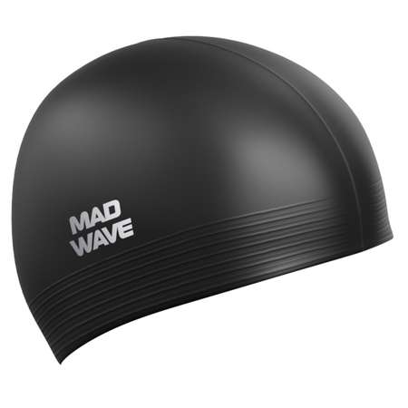 Шапочка для плавания латексная Mad Wave Solid Soft M0565 02 0 01W черная