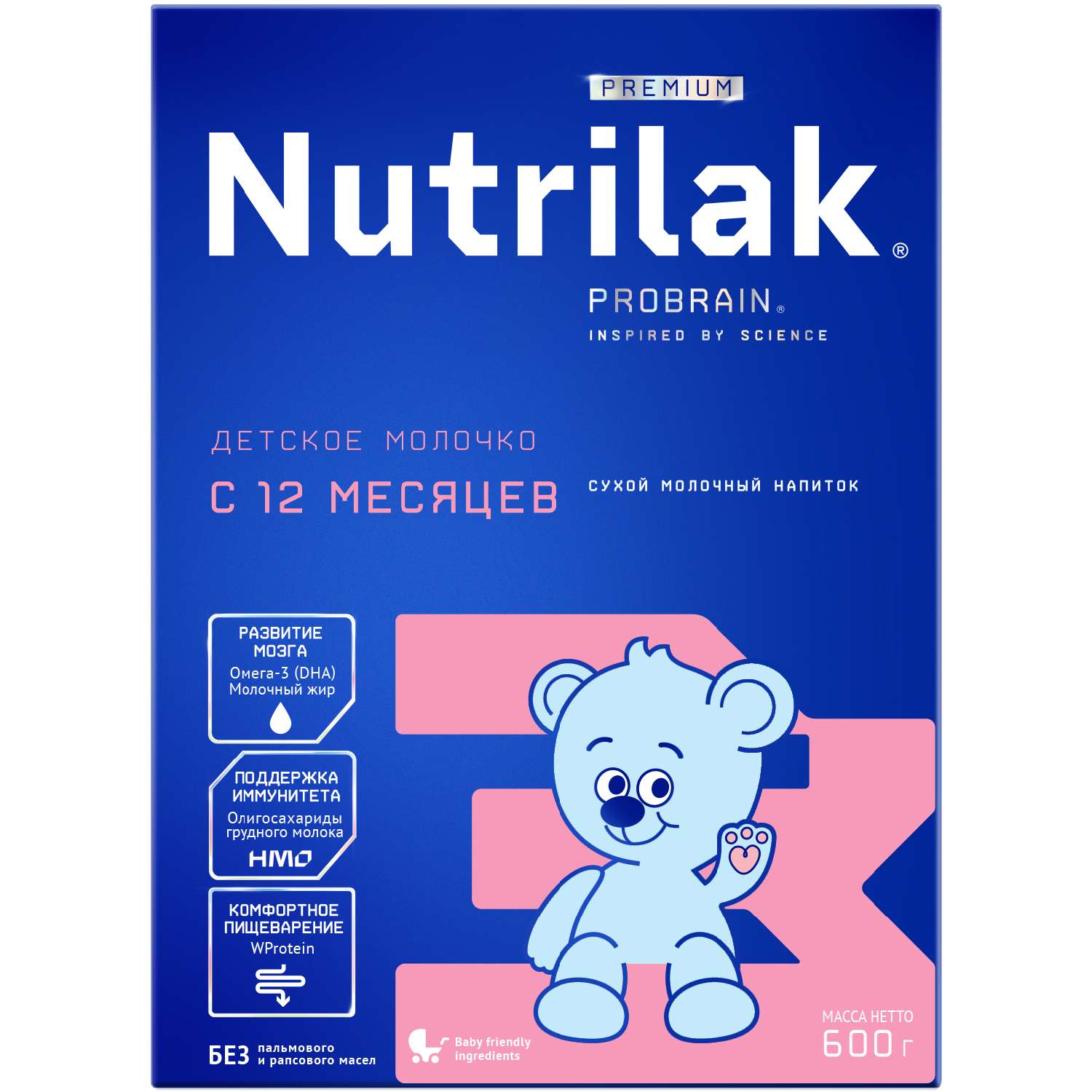 Смесь молочная Nutrilak Premium 3 с 12 месяцев 600г - фото 1
