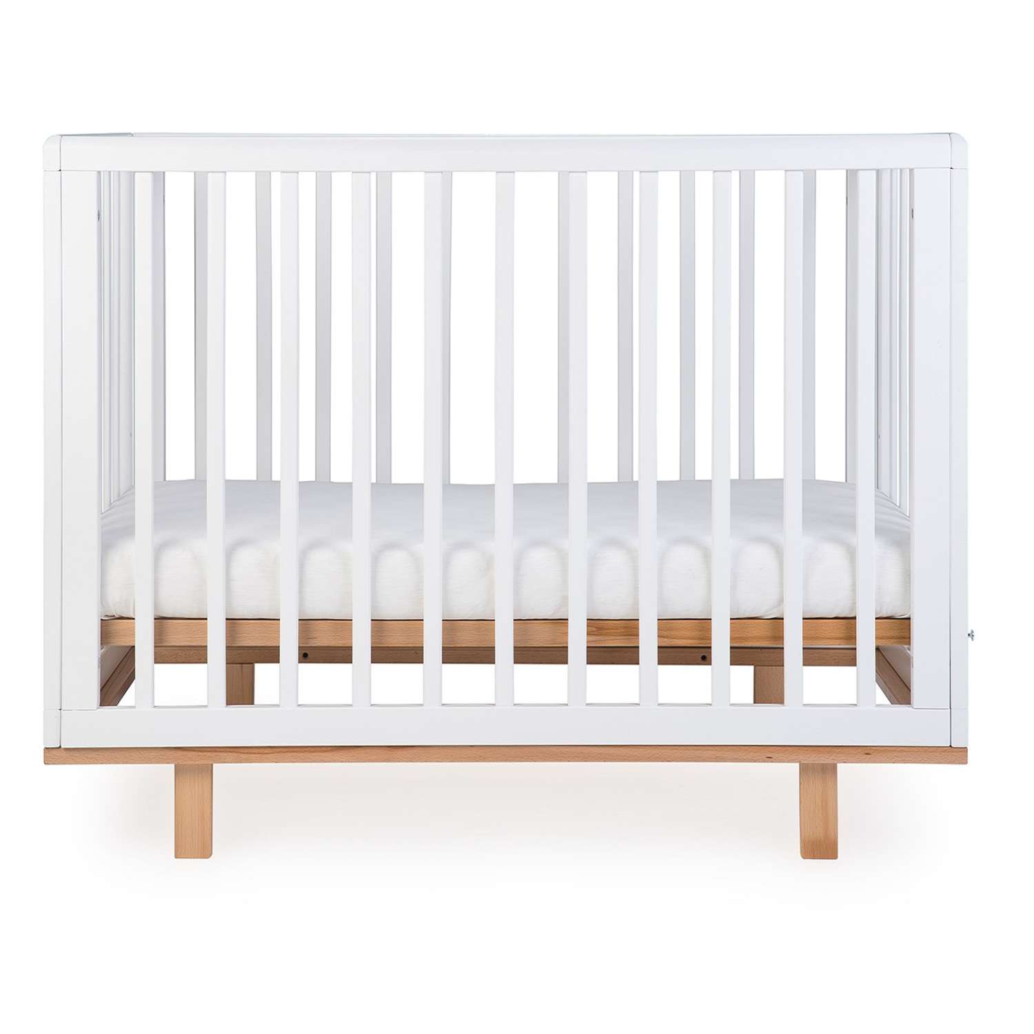 Детская кроватка Happy Baby Mirra прямоугольная, (белый) - фото 1