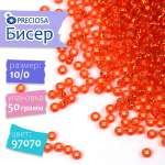 Бисер Preciosa 10/0 арт.TSL цв.97070 красный 50г