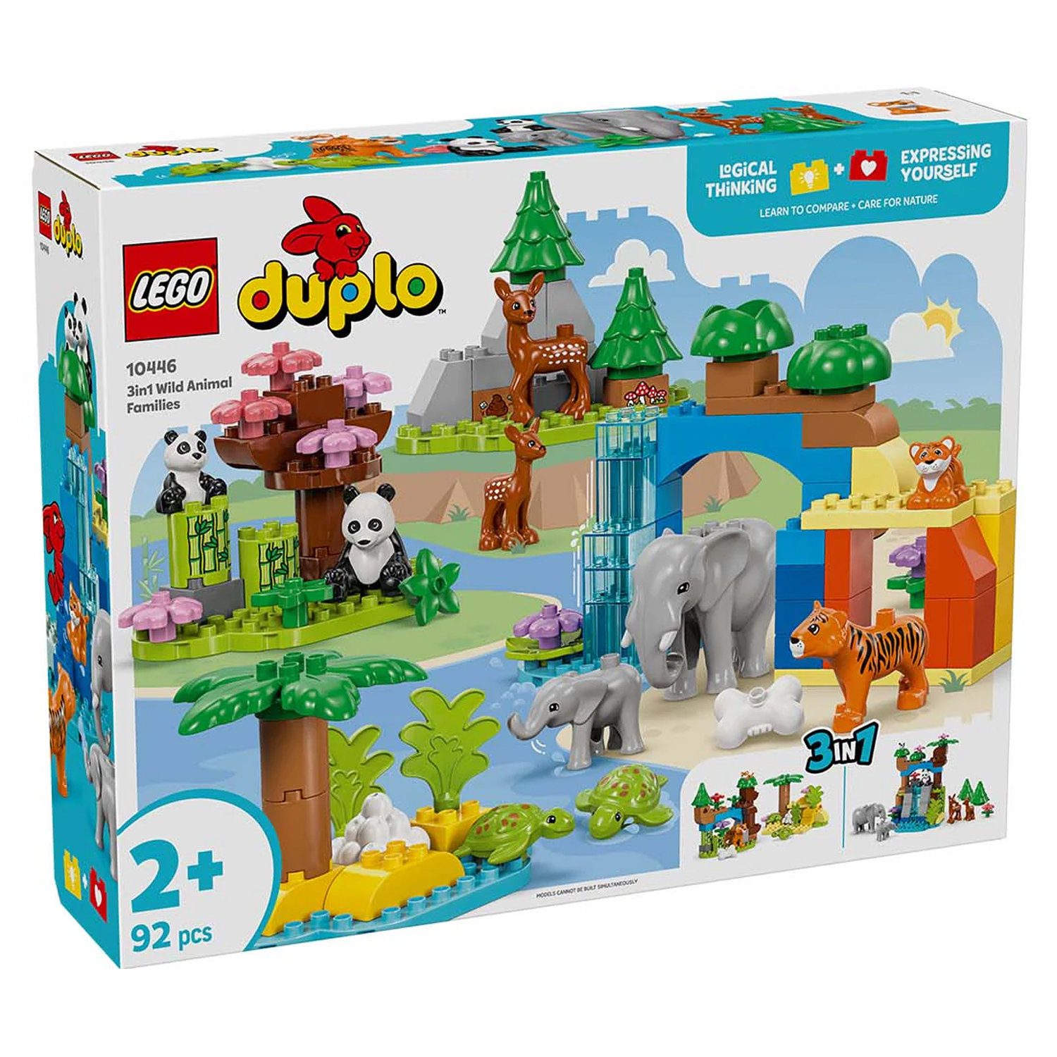 Конструктор детский LEGO Duplo Семейства диких животных 3-в-1 - фото 9