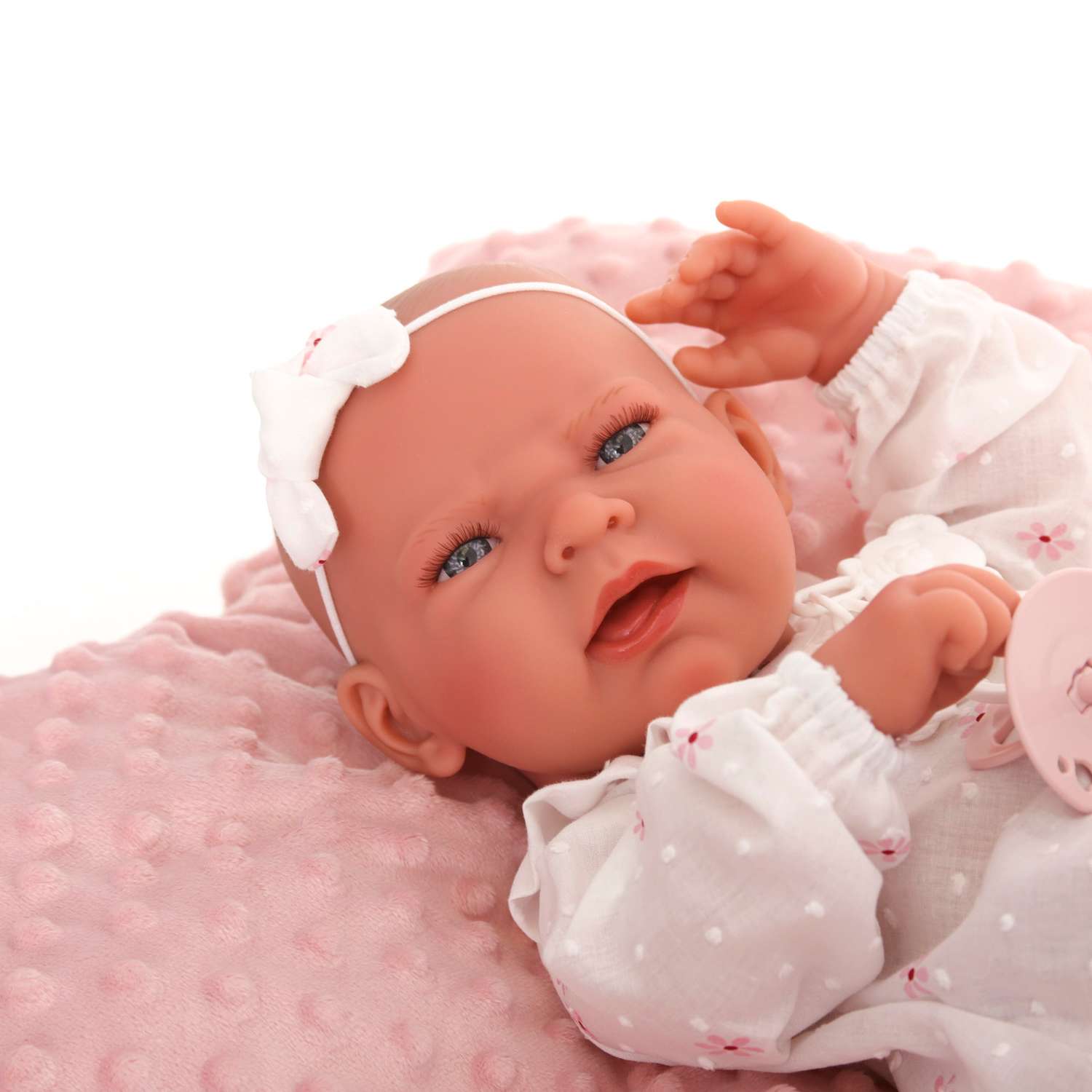 Кукла пупс Antonio Juan Лайа в розовом 42 см виниловая 50157 - фото 5