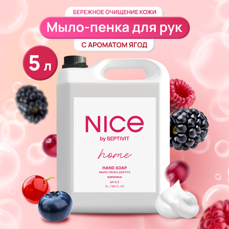 Мыло пенка NICE by Septivit Euphoria 5л