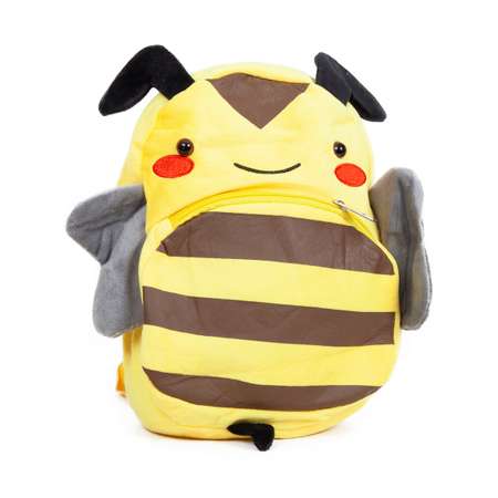 Рюкзак детский Mioshi Весёлая пчёлка 19х8х23 см ткань полиэстер жёлто-чёрный