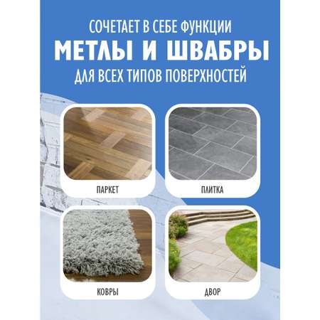 Веник elfplast Sweep сине-белый