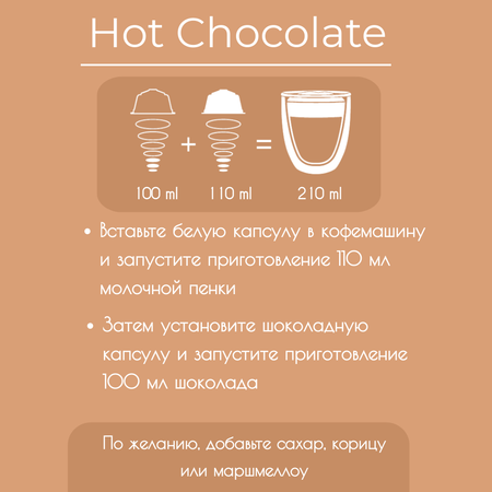 Горячий шоколад в капсулах Single Cup Coffee Hot chocolate 16 шт.