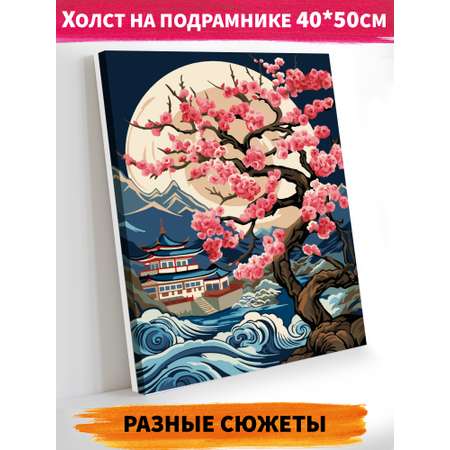 Картина по номерам Hobby Paint холст на подрамнике 40х50 см Волшебная сакура