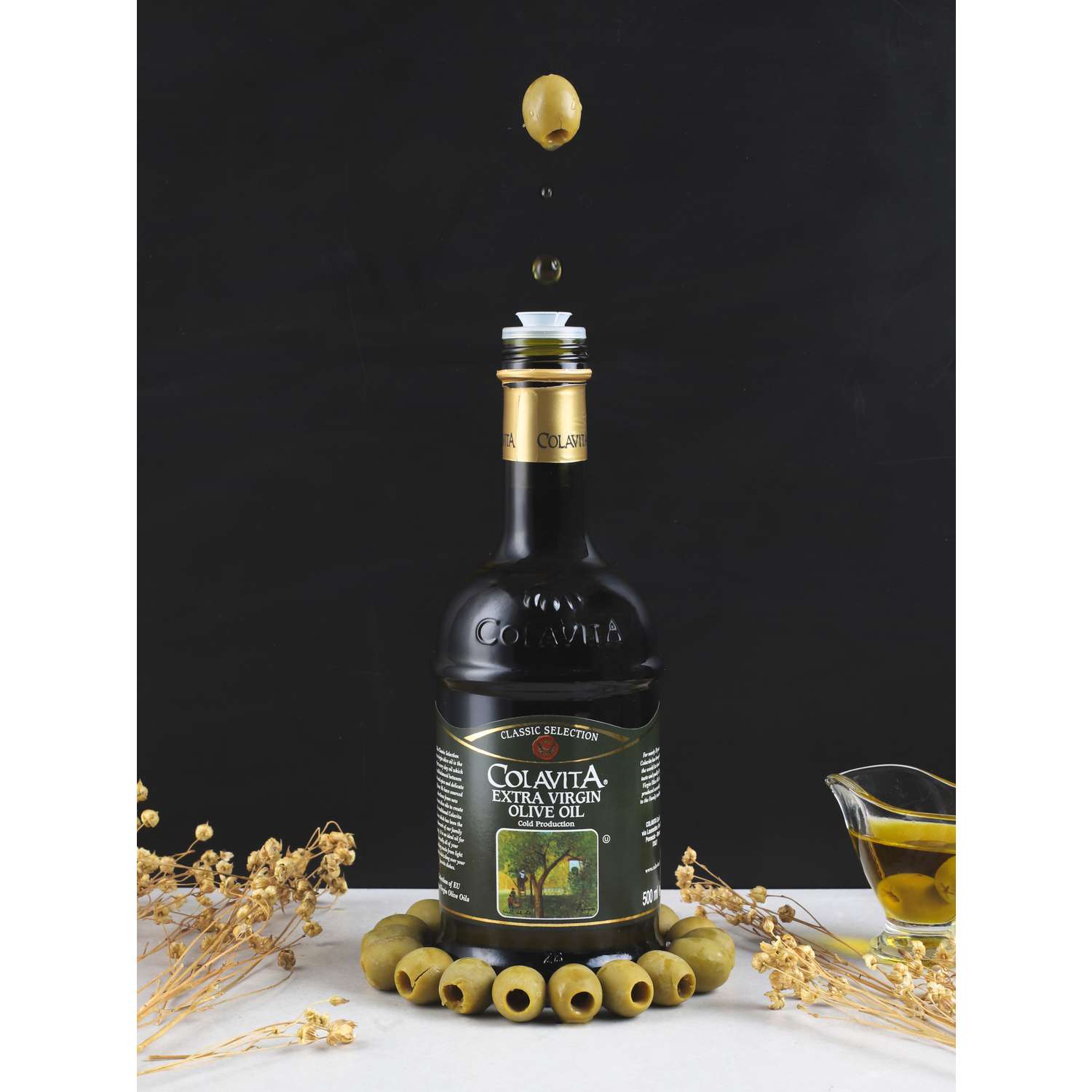 Масло оливковое Colavita нерафинированное E.V. Mediterranean 500 мл - фото 2