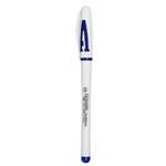 Ручка Sima-Land гелевая 0.5 мм синяя корпус белый с резиновым держателем