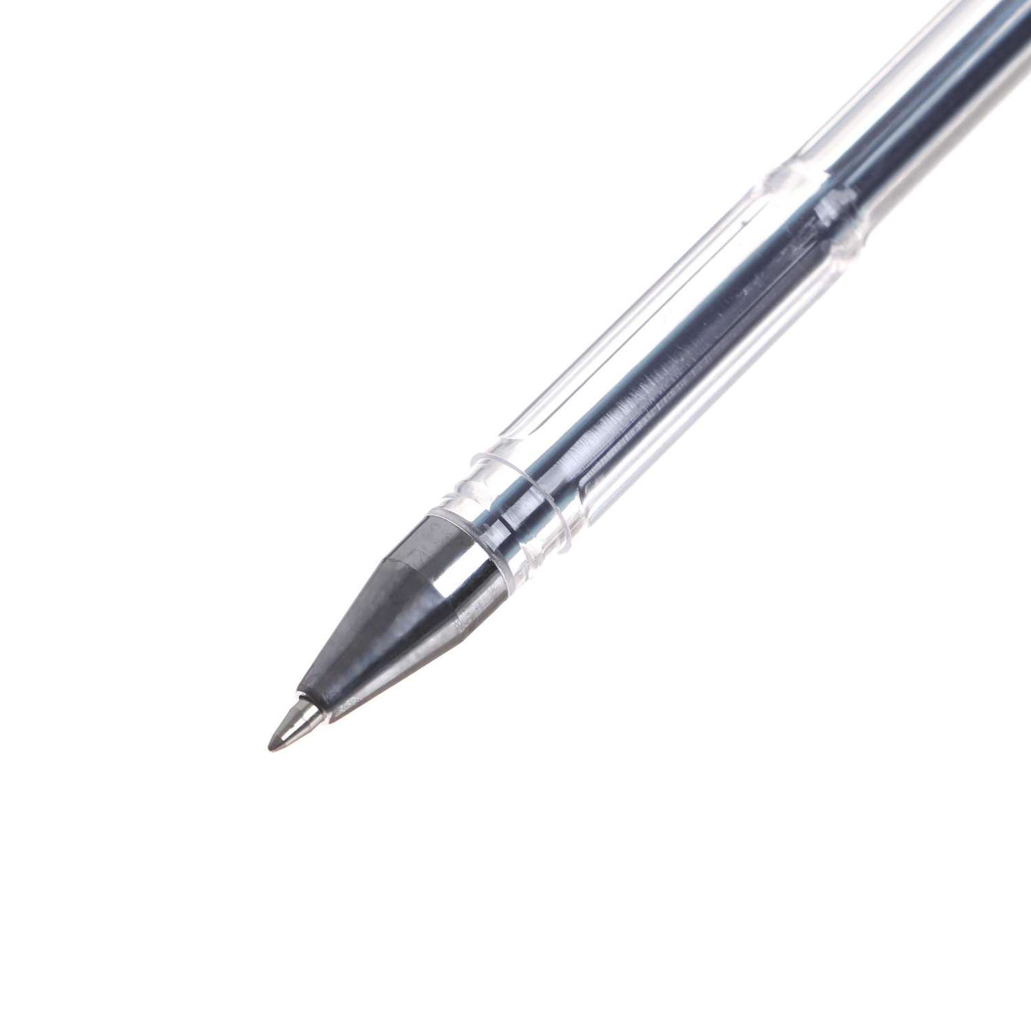 Ручка Calligrata гелевая 0.5 мм синяя корпус прозрачный - фото 3