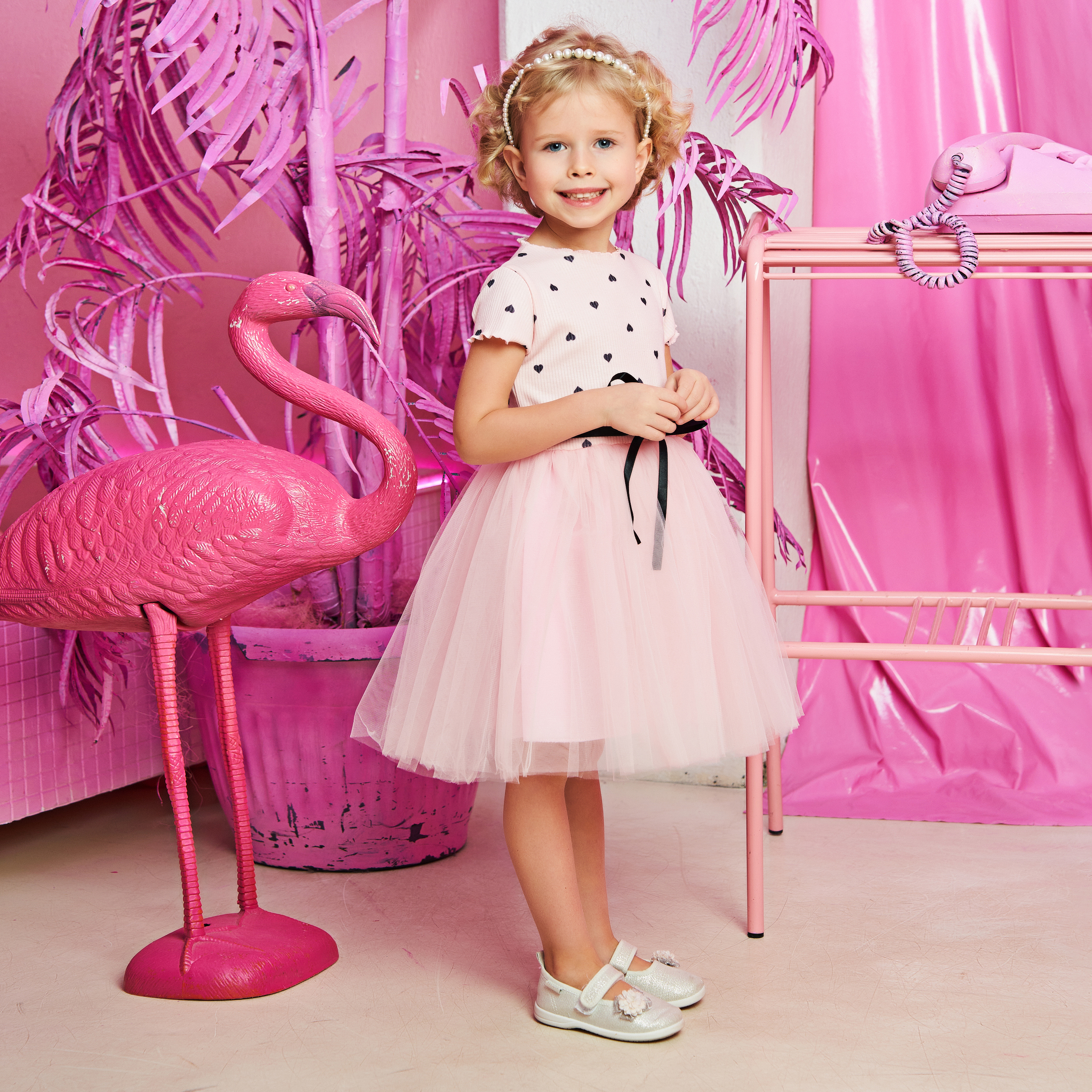 Платье Mil Art kids 1902201521DRESS-PINK - фото 1