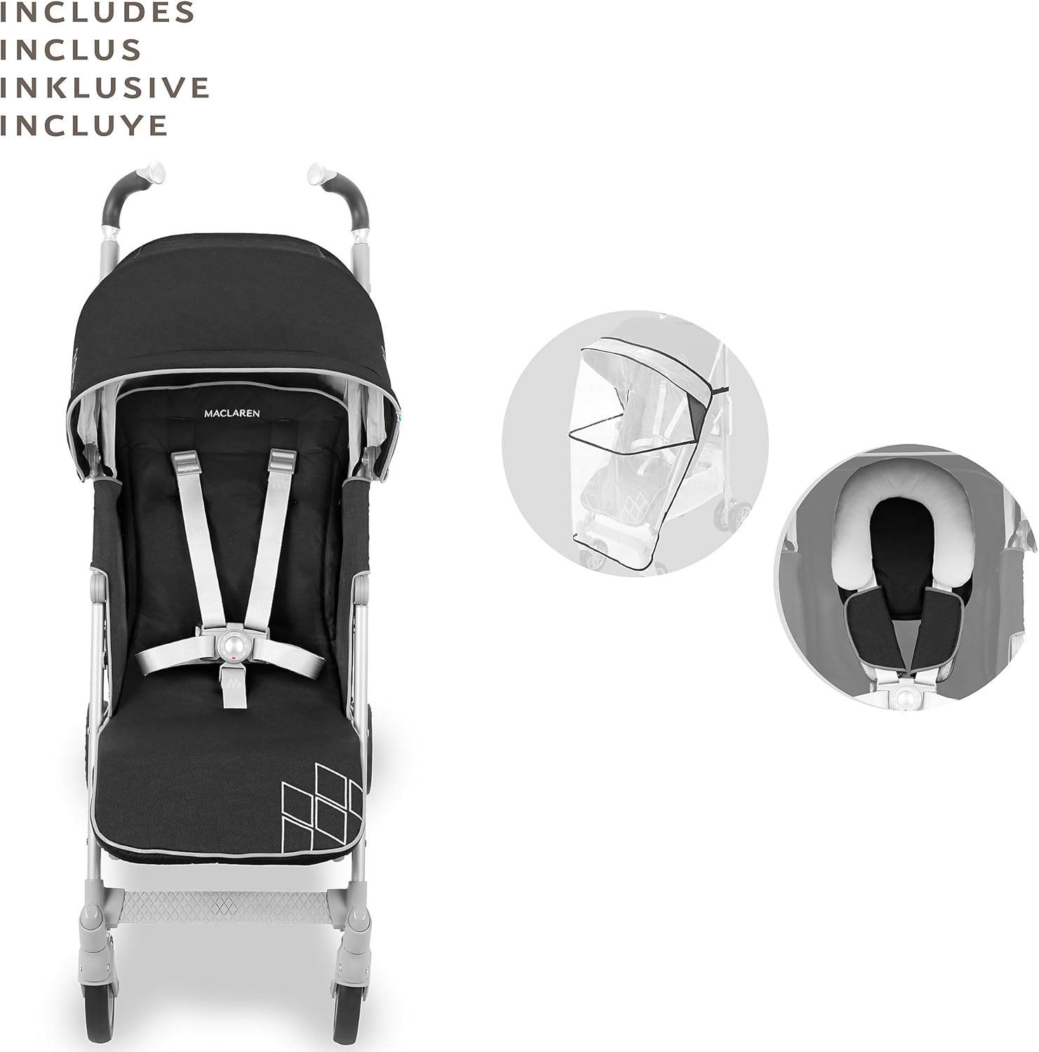 Коляска прогулочная Maclaren Techno XT Black/Silver - фото 11