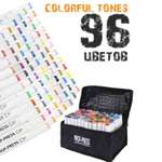 Маркеры для скетчинг Prof-Press двухсторонние Colorful tones 96 цветов