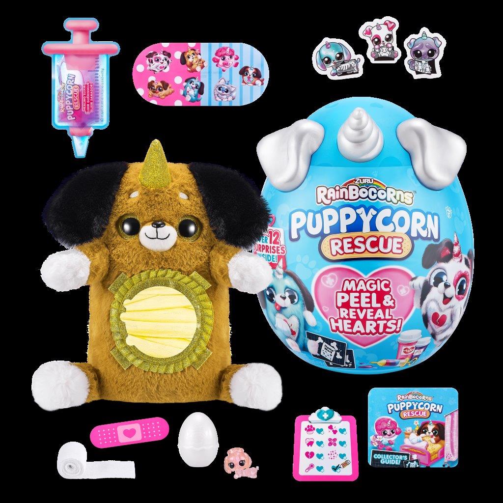 Игрушка сюрприз Zuru Rainbocorns Puppycorn Rescue мини питомец щенок единорог - фото 20