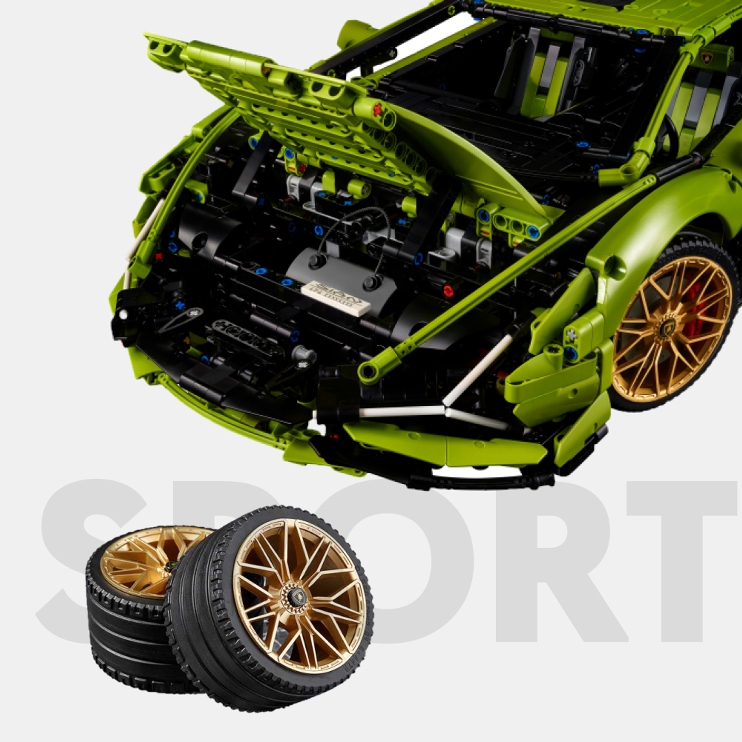 Игрушка LX Конструктор Техник Lamborghini Sian 3696 детали - фото 7