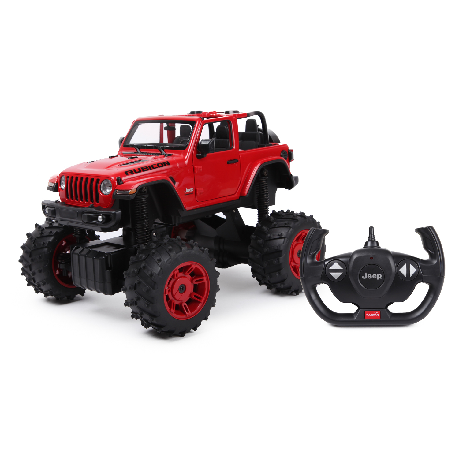 Машина Rastar РУ 1:14 Jeep Wrangler Jl Красная 79410 купить по цене 3399 ₽  в интернет-магазине Детский мир