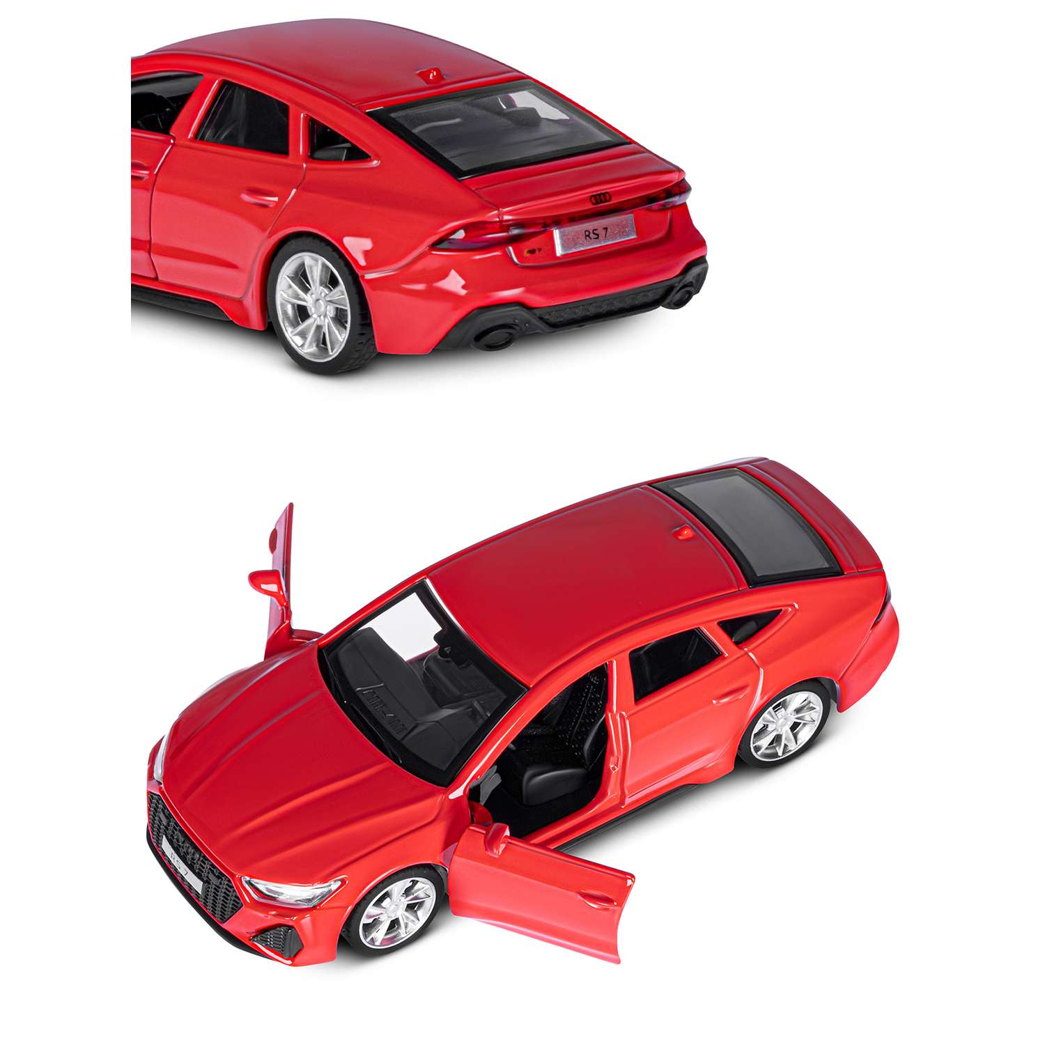 Машинка металлическая АВТОпанорама игрушка детская Audi RS7 Sportback 1:43 красный JB1251575 - фото 8