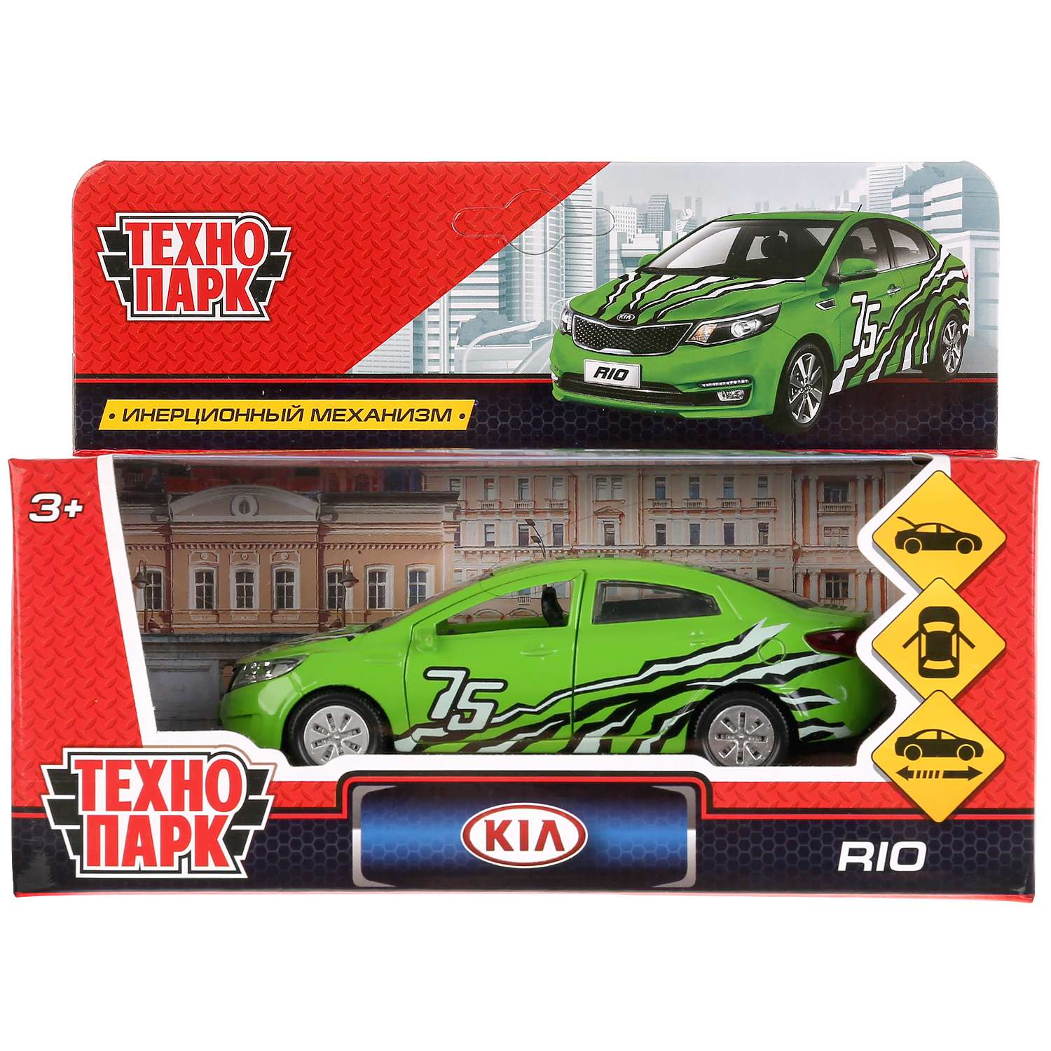 Машина Технопарк Kia Rio Спорт инерционная 239548 239548 - фото 2