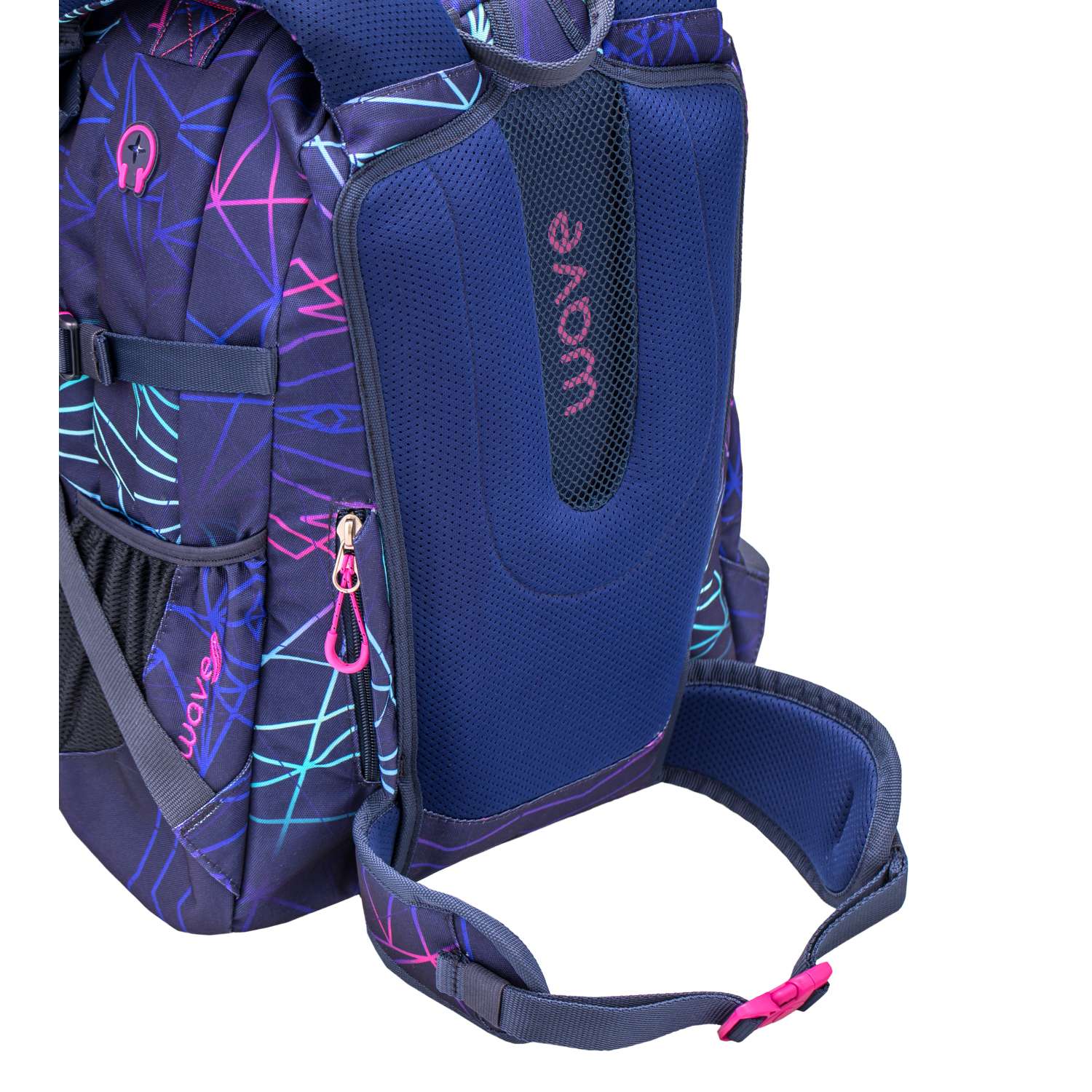 Рюкзак молодежный BELMIL Wave Infinity Stripes Purple - фото 10