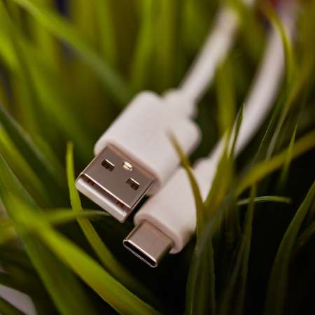 Кабель REXANT USB - Type-C 1 метр в белой ПВХ оплетке