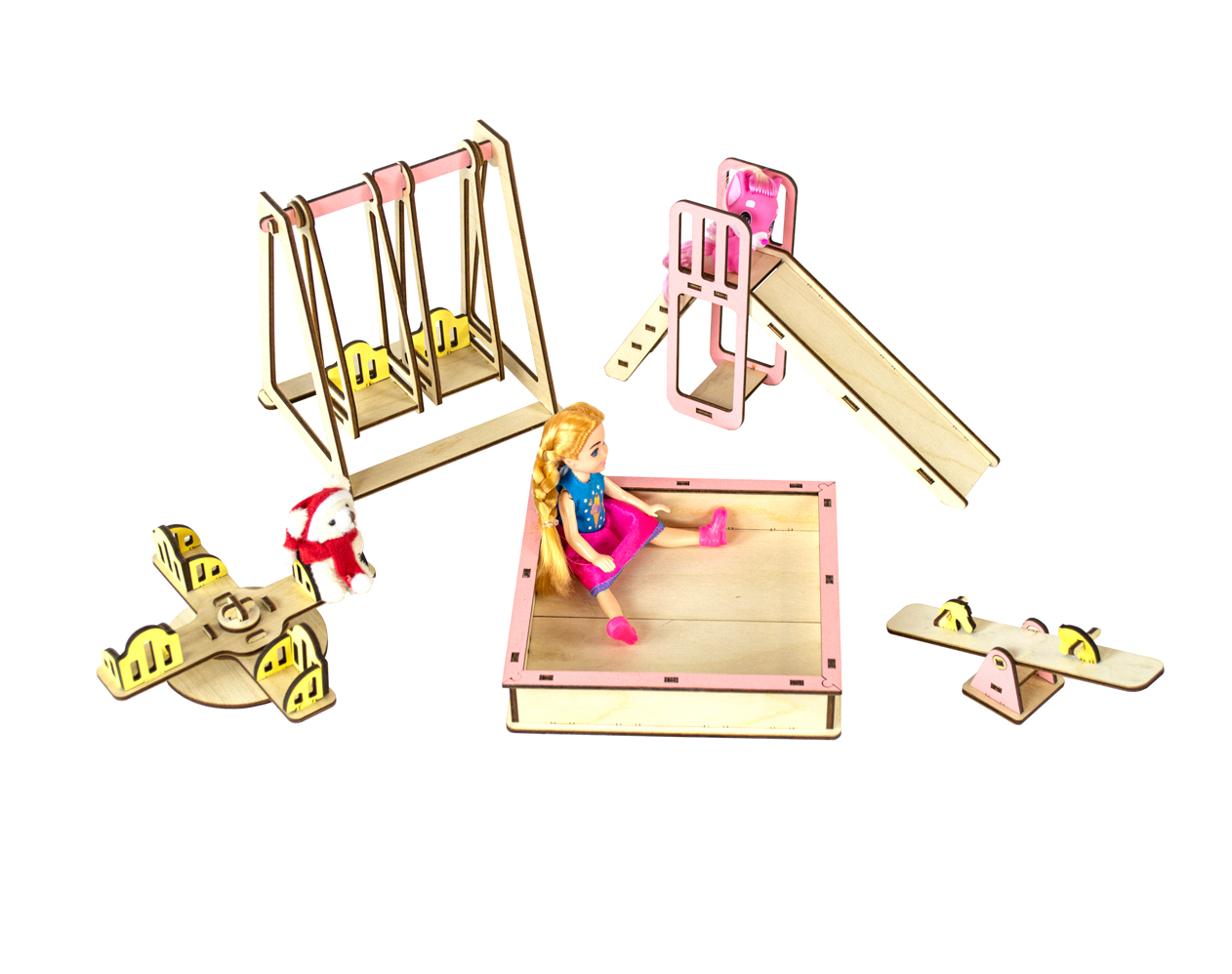 Мебель для кукол M-WOOD Детская игровая площадка 6010 - фото 2