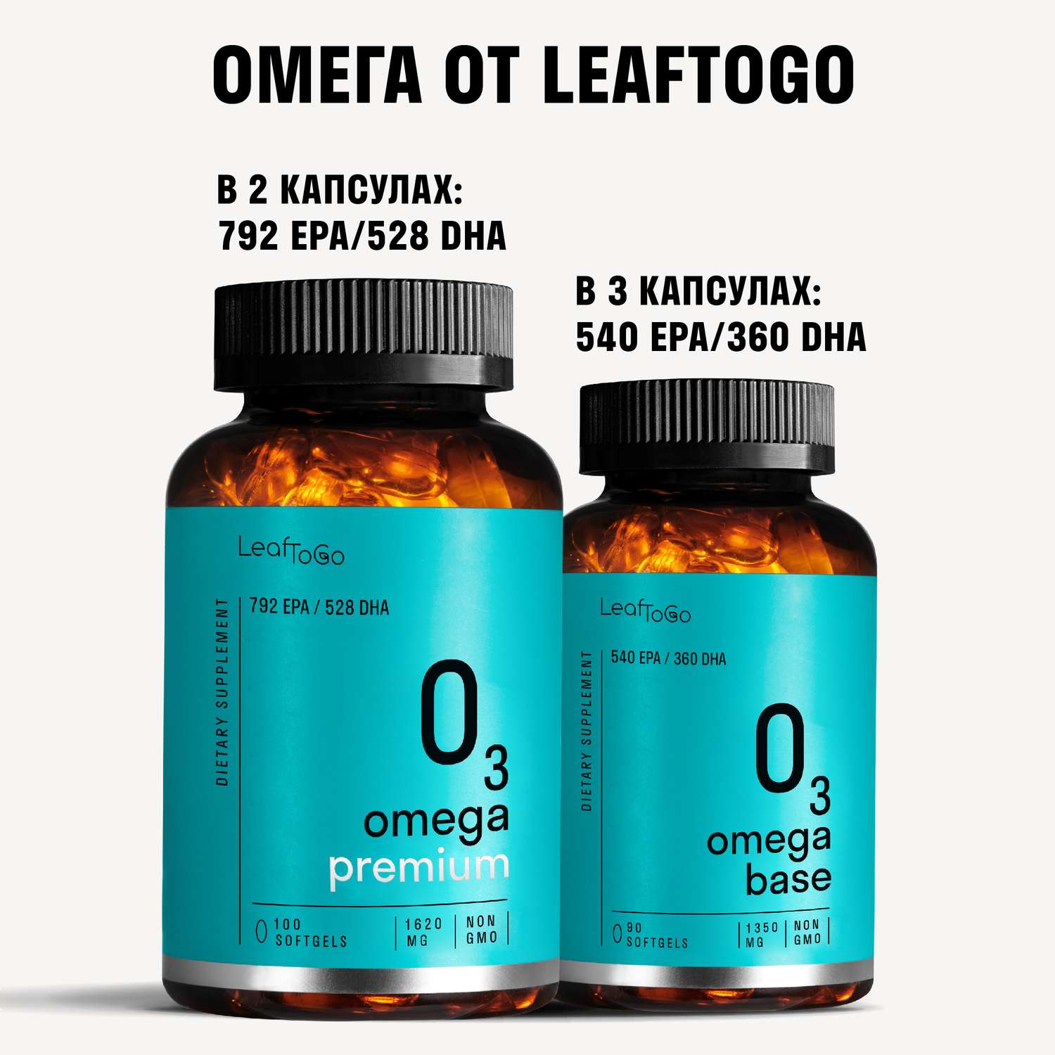 Омега 3 LeafToGo Витамины 90 капсул рыбий жир 1350 мг - фото 7