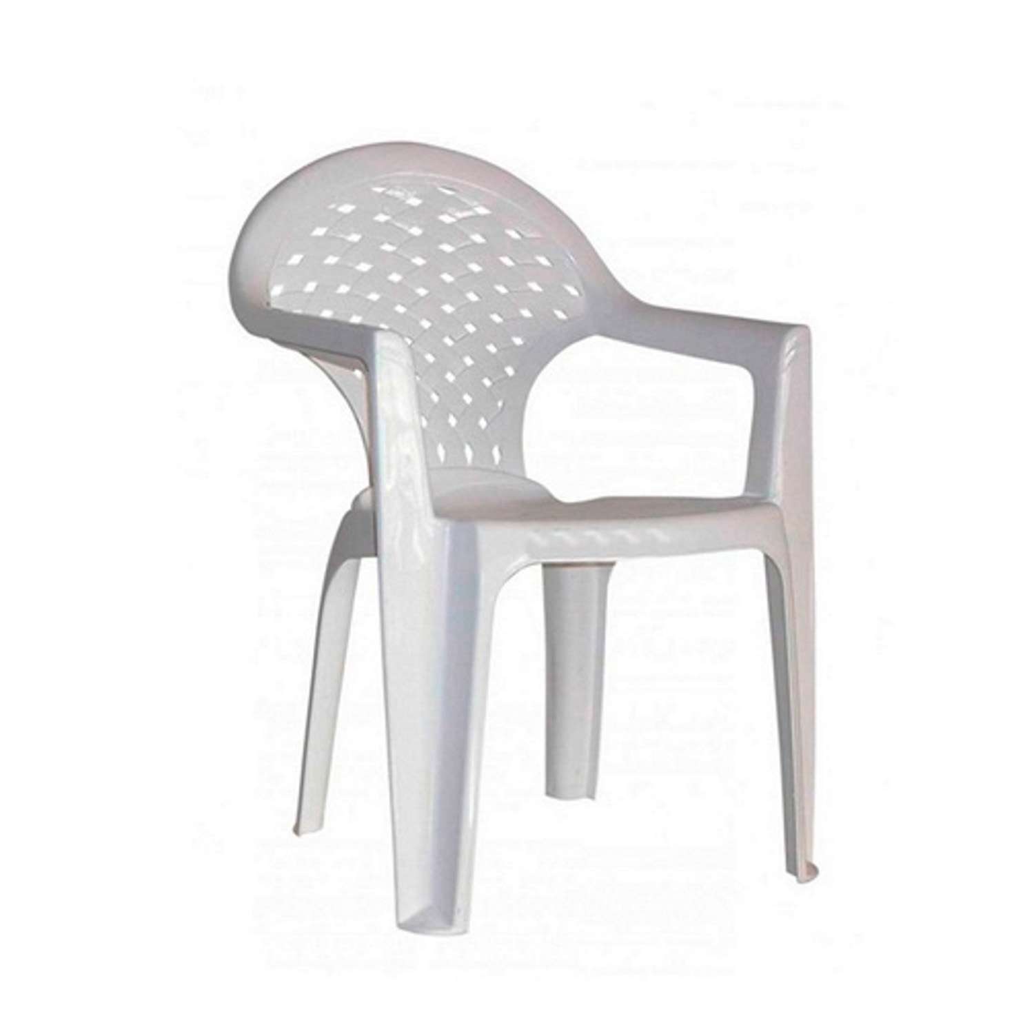 Стул со спинкой elfplast кресло садовое Ривьера белый 56х56х83.5 см - фото 2