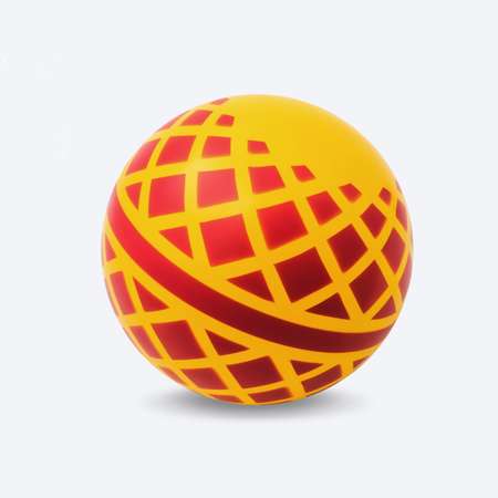 Мяч ЧАПАЕВ диаметр 150 мм Корзинка желтый красный