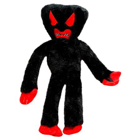 Мягкая игрушка Михи-Михи huggy Wuggy с красными глазами черная 40см