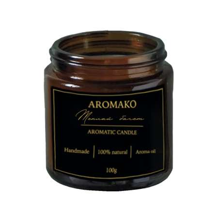 Ароматическая свеча AromaKo Теплый багет 100 гр