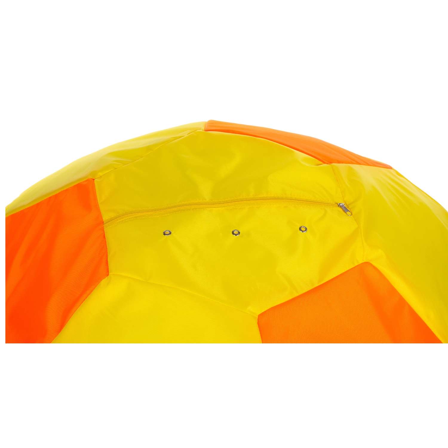 Кресло-мешок Пазитифчик Мяч 80х80см желто-оранжевый - фото 2