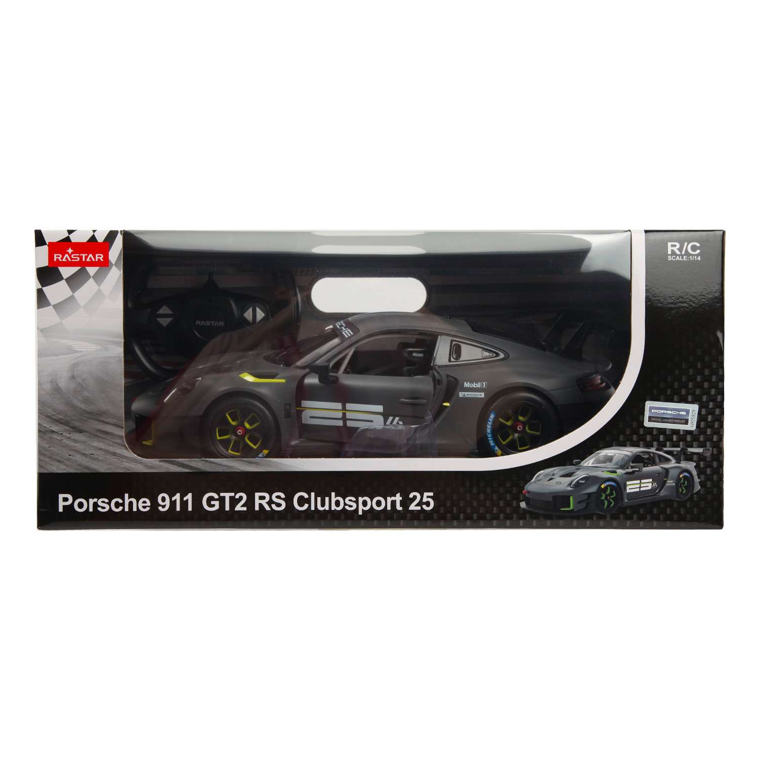 Машина Rastar РУ 1:14 Porsche 911 GT2 RS USB Серая 99560 - фото 2