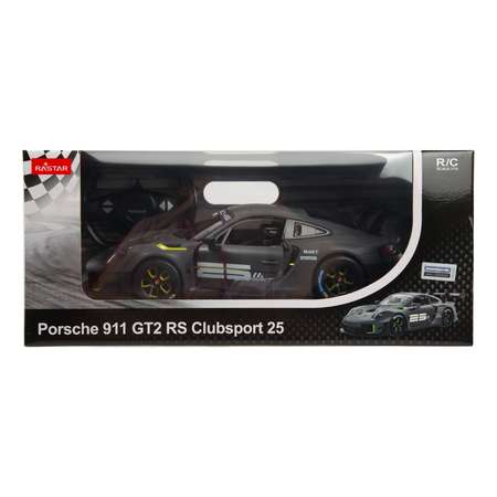 Машина Rastar РУ 1:14 Porsche 911 GT2 RS USB Серая 99560