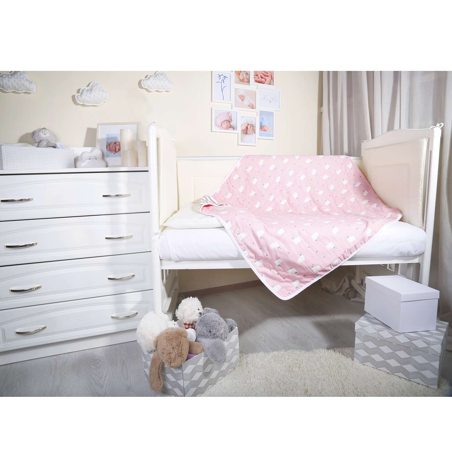 Одеяло BabyEdel Малыш Лама Розовое 23133 - фото 7